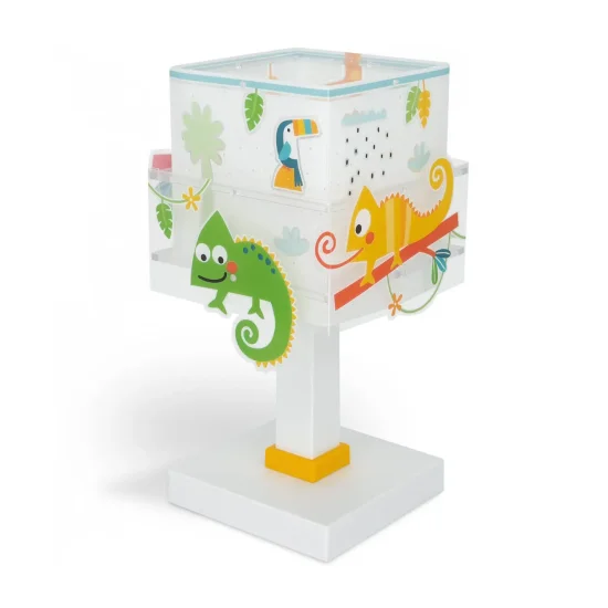 CANDEEIRO DE MESA INFANTIL ANIMAIS DA JUNGLE