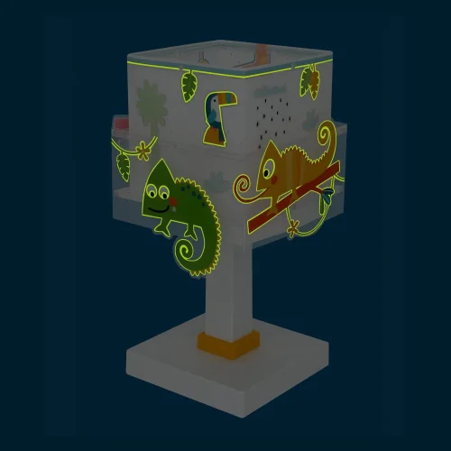 CANDEEIRO DE MESA INFANTIL ANIMAIS DA JUNGLE