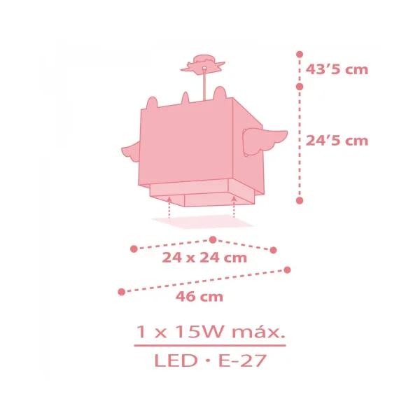 PLAFON DE TETO INFANTIL LITTLE UNICORN