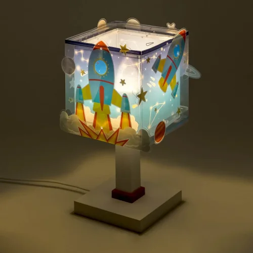 CANDEEIRO DE MESA INFANTIL FOGUETÃO