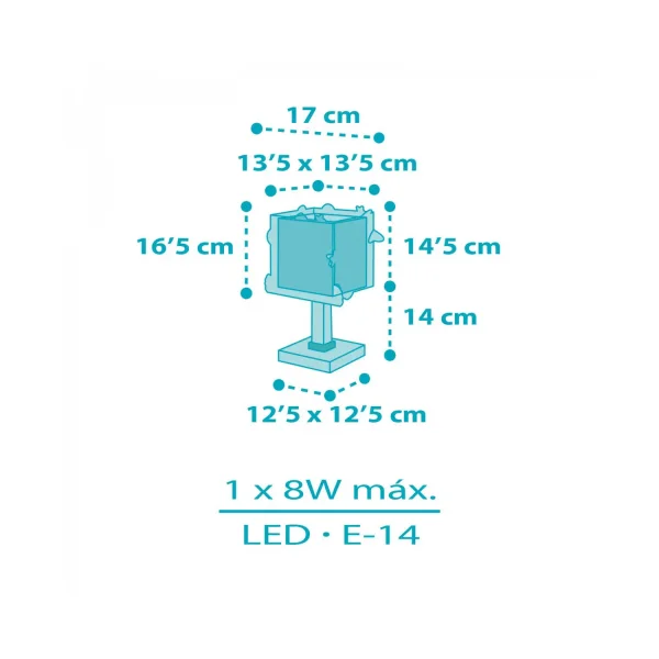 CANDEEIRO DE MESA INFANTIL FOGUETÃO CANDEEIRO DE MESA INFANTIL FOGUETÃO