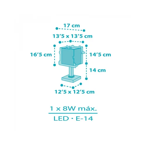 CANDEEIRO DE MESA INFANTIL FOGUETÃO CANDEEIRO DE MESA INFANTIL FOGUETÃO