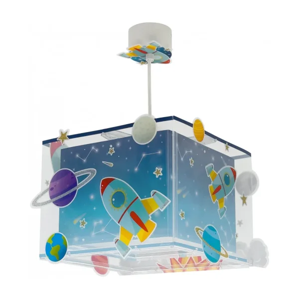 CANDEEIRO DE TETO INFANTIL FOGUETÃO