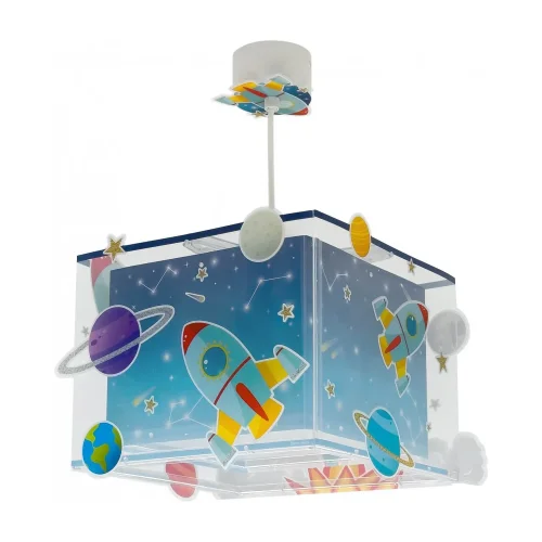 CANDEEIRO DE TETO INFANTIL FOGUETÃO