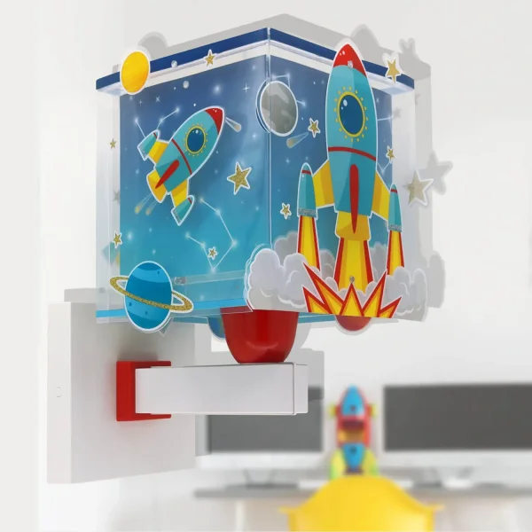 APLIQUE DE PAREDE INFANTIL FOGUETE APLIQUE DE PAREDE INFANTIL FOGUETE