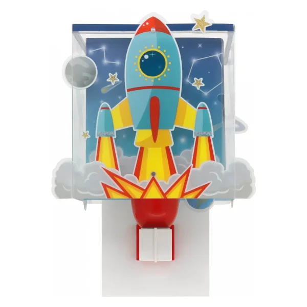 APLIQUE DE PAREDE INFANTIL FOGUETE APLIQUE DE PAREDE INFANTIL FOGUETE