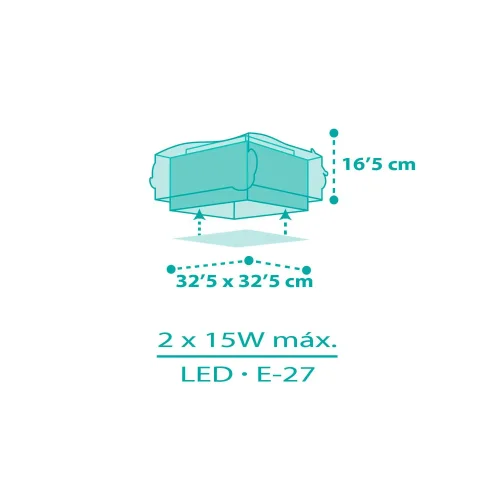 PLAFON DE TETO PARA CRIANÇAS 2 LUZES SIRENAS