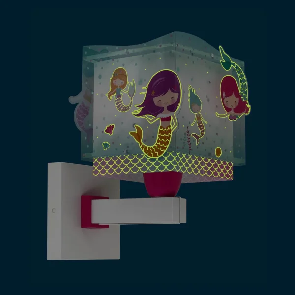 APLIQUE DE PAREDE INFANTIL SIRENAS APLIQUE DE PAREDE INFANTIL SIRENAS