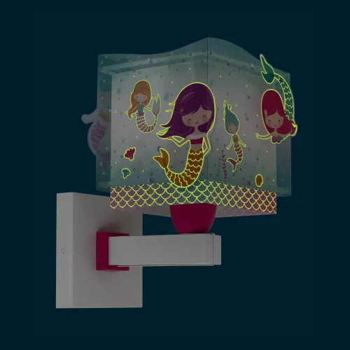 APLIQUE DE PAREDE INFANTIL SIRENAS APLIQUE DE PAREDE INFANTIL SIRENAS