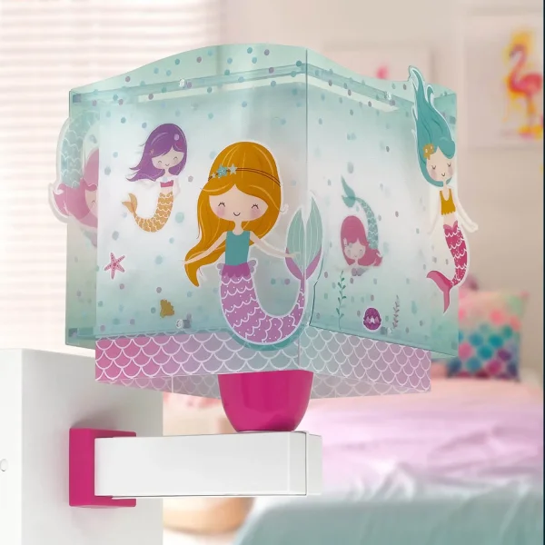 APLIQUE DE PAREDE INFANTIL SIRENAS APLIQUE DE PAREDE INFANTIL SIRENAS