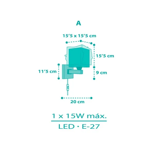 APLIQUE DE PAREDE INFANTIL SIRENAS APLIQUE DE PAREDE INFANTIL SIRENAS