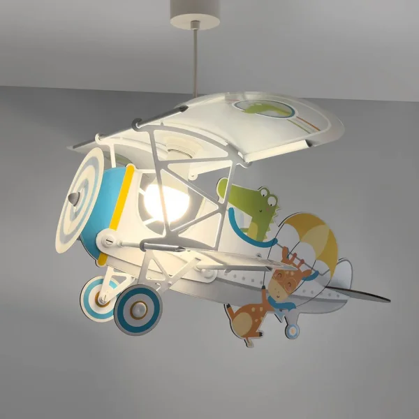 SUSPENSÃO DE TETO INFANTIL AVIÃO CROCODILO