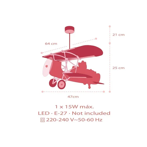 SUSPENSÃO PARA CRIANÇAS TEDDY PLANE