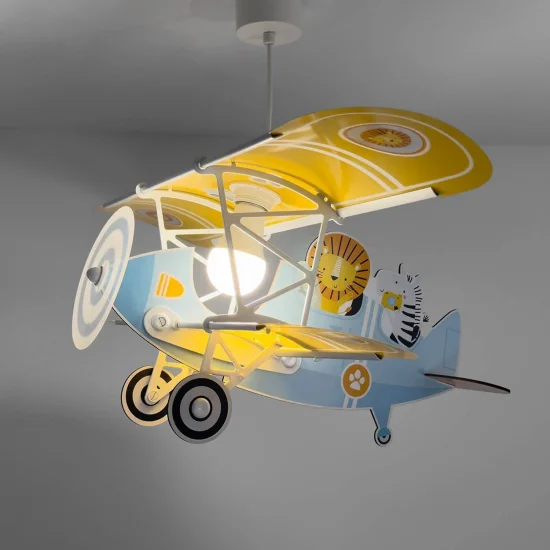 CANDEEIRO DE TETO INFANTIL LION PLANE 2