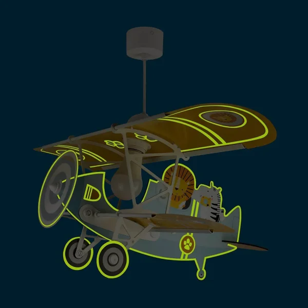 CANDEEIRO DE TETO INFANTIL LION PLANE