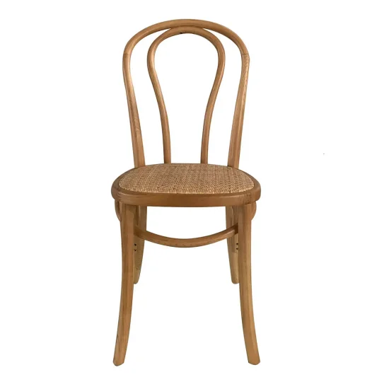 CADEIRA EM MADEIRA DE BÉTULA COM ASSENTO EM RATTAN NATURAL AKIRA 2