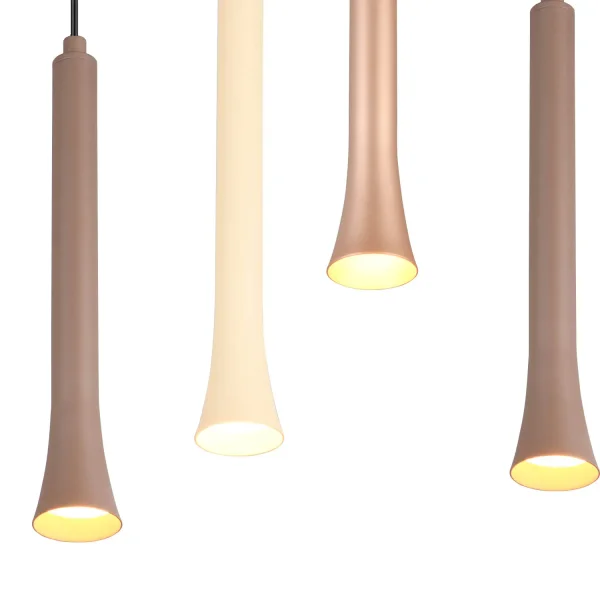 SUSPENSÃO LED 11 LUZES 33W REGULÁVEL BASE RETANGULAR FABIOLA