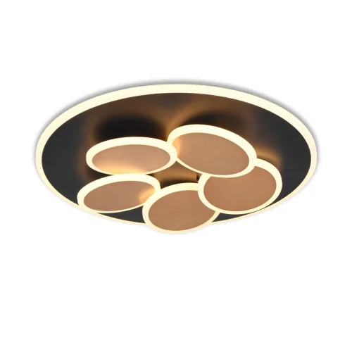 PLAFON DE TETO LED 35W 2700-6500K PRETO/OURO MILAN