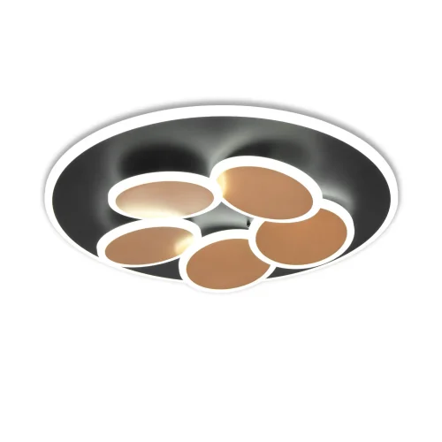 PLAFON DE TETO LED 35W 2700-6500K PRETO/OURO MILAN