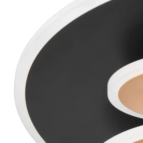 PLAFON DE TETO LED 35W 2700-6500K PRETO/OURO MILAN