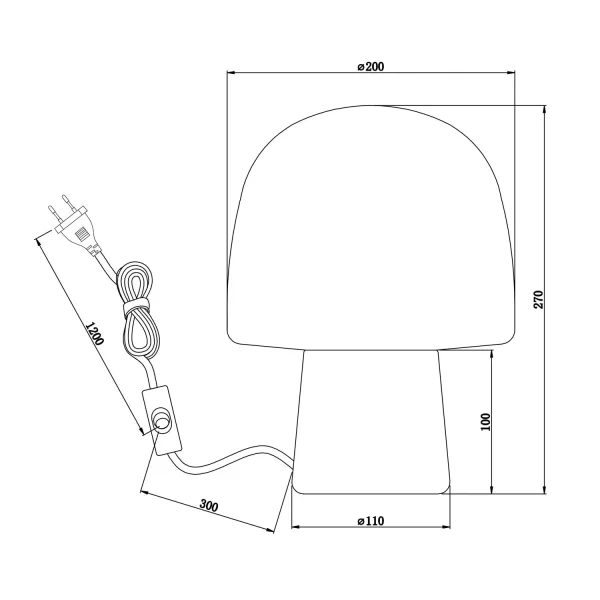 CANDEEIRO DE MESA METAL NEGRO E14 SINCLAIR