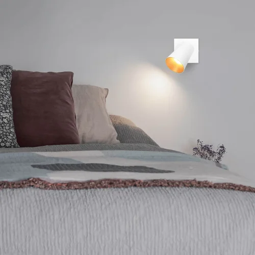 FOCO DE TETO/PAREDE METAL BRANCO GU10 SILVANO