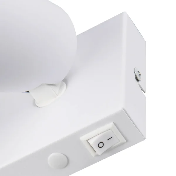 FOCO DE TETO/PAREDE METAL BRANCO GU10 SILVANO