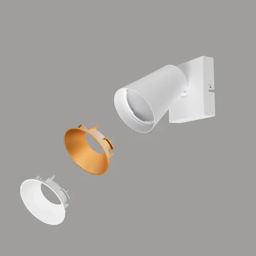 FOCO DE TETO/PAREDE 2 LUZES METAL BRANCO GU10 SILVANO