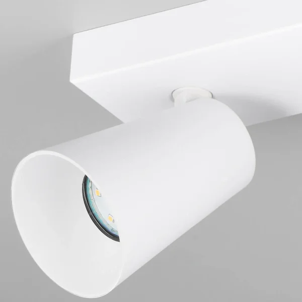 FOCO DE TETO/PAREDE 3 LUZES METAL BRANCO GU10 SILVANO