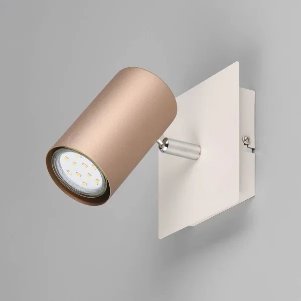 FOCO DE TETO/PAREDE METAL COFFEE/GRIS GU10 GRAFTON