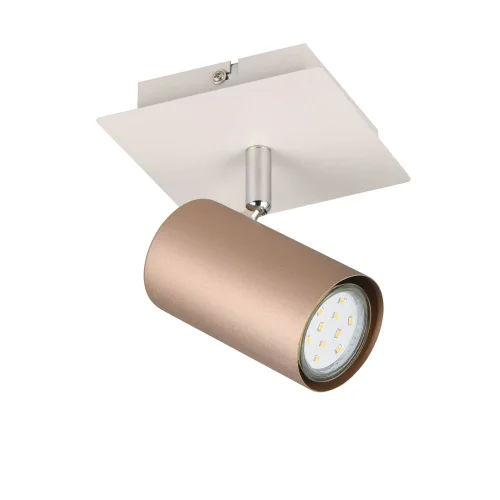 FOCO DE TETO/PAREDE METAL COFFEE/GRIS GU10 GRAFTON