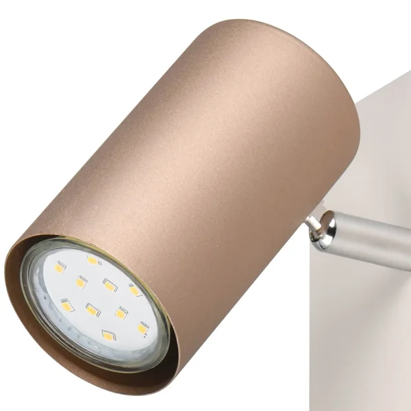 FOCO DE TETO/PAREDE METAL COFFEE/GRIS GU10 GRAFTON