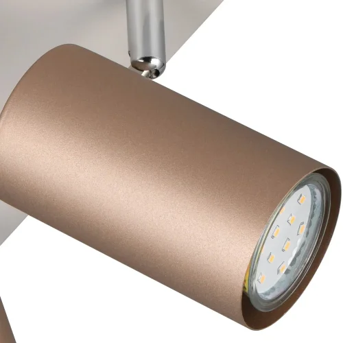 FOCO DE TETO/PAREDE 4 LUZES METAL COFFEE/GRIS GU10 GRAFTON