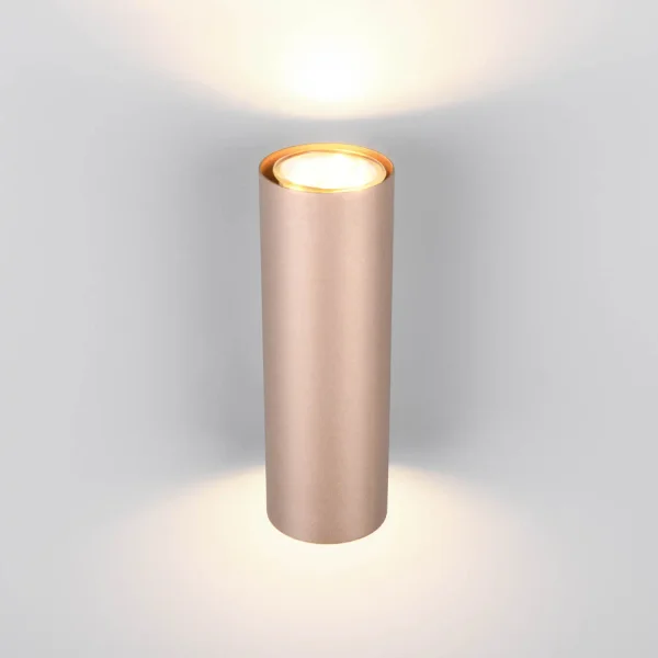 CANDEEIRO DE PAREDE 2 LUZES BIDIRECIONAIS METAL COFFEE/GRIS GU10 GRAFTON