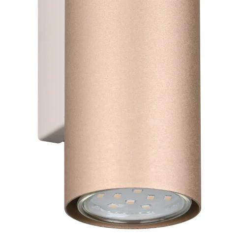 CANDEEIRO DE PAREDE 2 LUZES BIDIRECIONAIS METAL COFFEE/GRIS GU10 GRAFTON