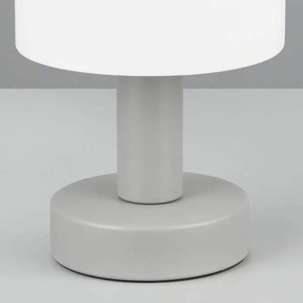 CANDEEIRO DE MESA METAL GRIS ABSOLUTO E14 GASPAR