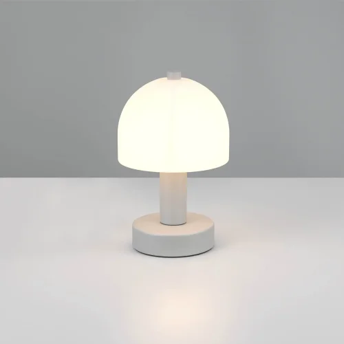 CANDEEIRO DE MESA METAL GRIS ABSOLUTO E14 GASPAR