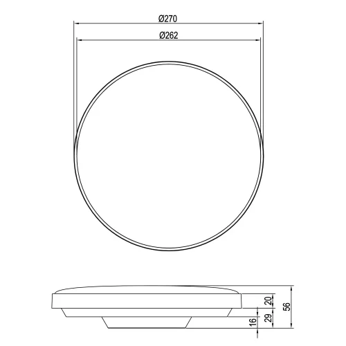 PLAFON DE TETO LED 18W 4000K 2000 LÚMENOS BRANCO IP44 SHILO