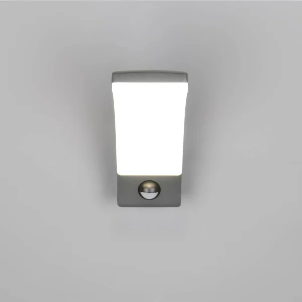 APLIQUE EXTERIOR 12,5W 4000K ANTRACITE IP44 C/SENSOR LIRIO