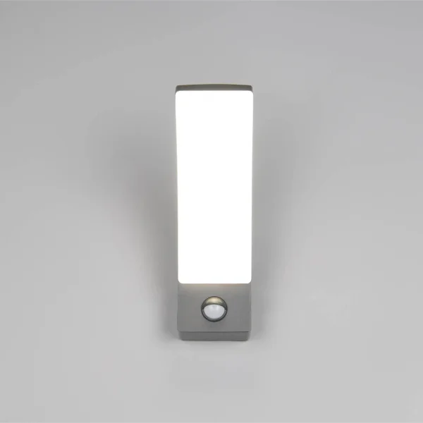 APLIQUE EXTERIOR 12,5W 4000K ANTRACITE IP44 C/SENSOR LIRIO