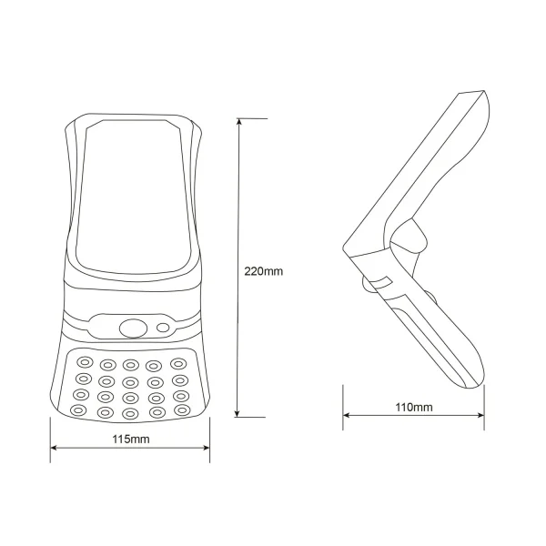 APLIQUE EXTERIOR SOLAR 3,5W 4000K COM SENSOR BASCULANTE IP44 TRELLIS