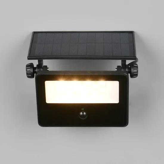 APLIQUE DE EXTERIOR SOLAR 10W 3000K-6000K SENSOR BASCULANTE IP54 MUSCARI 2