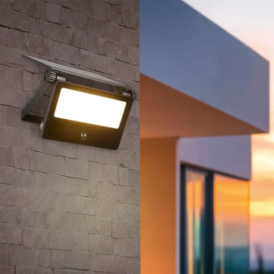 APLIQUE DE EXTERIOR SOLAR 10W 3000K-6000K SENSOR BASCULANTE IP54 MUSCARI