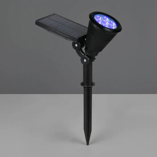 FOCO EXTERIOR SOLAR 1W SENSOR DE ESCURECIMENTO IP44 RGB FLAX 2