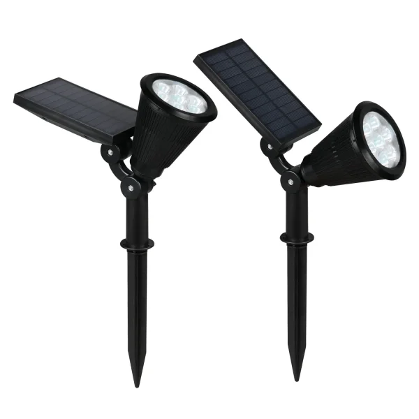 FOCO EXTERIOR SOLAR 1W SENSOR DE ESCURECIMENTO IP44 RGB FLAX