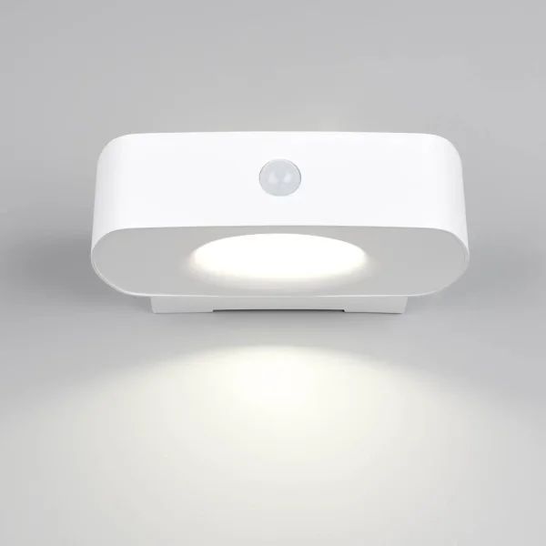 APLIQUE EXTERIOR SOLAR HÍBRIDO 6W 4000K SENSOR IP44 BRANCO BEGA