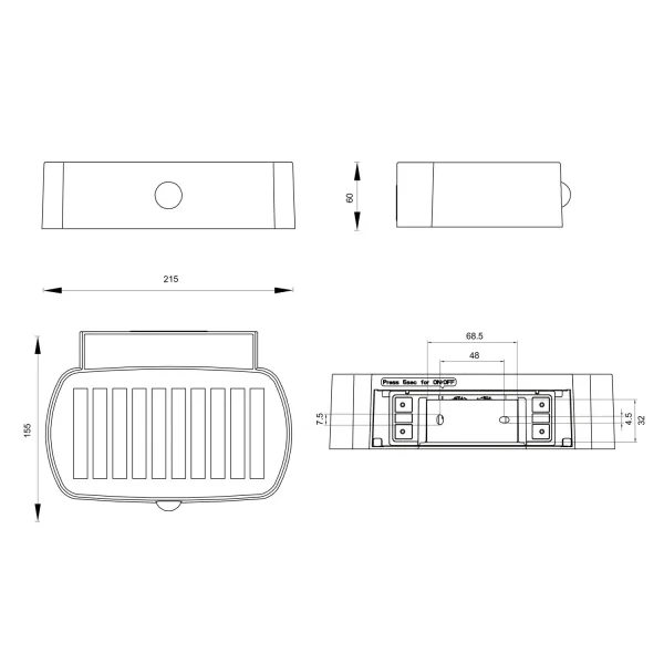 APLIQUE EXTERIOR SOLAR HÍBRIDO 6W 4000K SENSOR IP44 BRANCO BEGA
