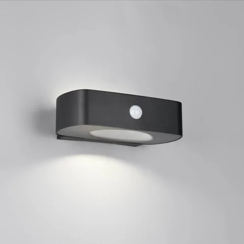 APLIQUE EXTERIOR SOLAR HÍBRIDO 6W 4000K SENSOR IP44 PRETO BEGA