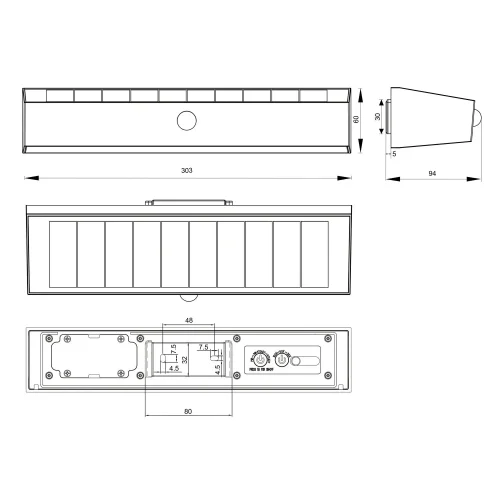 APPLIQUE ESTERNO SOLARE IBRIDO 6W 4000K SENSORE IP44 NERO SUNDEW