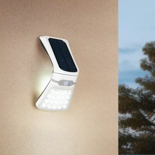 APLIQUE EXTERIOR SOLAR 3,5W 4000K COM SENSOR BASCULANTE IP44 TRELLIS